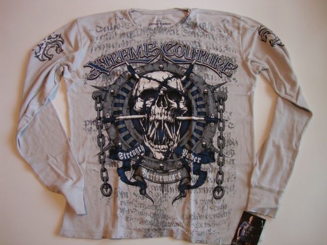 XTREME COUTURE Mens LS Thermal Shirt NWT  2XL Chronos  