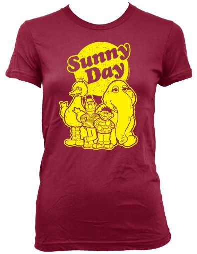 SUNNY DAY Vintage 80s Sesame Street 2102 T Shirt ernie  