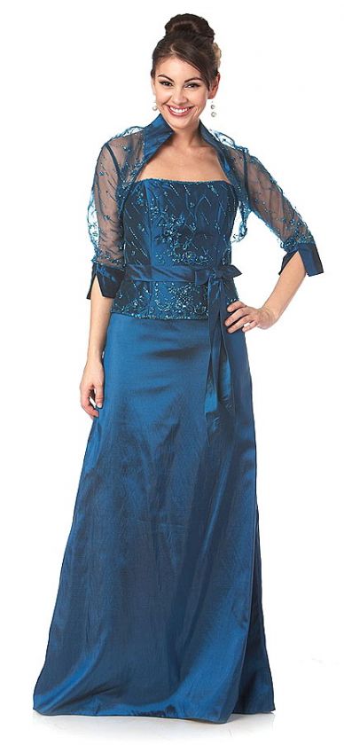 New Formal Mother Of The Bride Gown Special Occasion Evening Dress M 