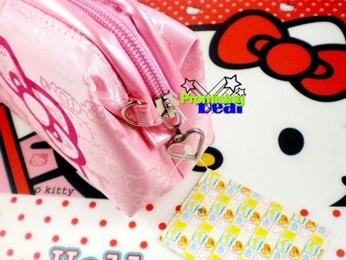 HELLO KITTY COSMETIC MAKE UP CASE HAND BAG PINK  
