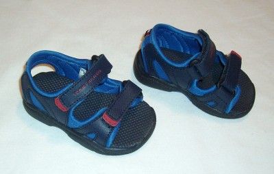 TOMMY HILFIGER BABY BOYS LEATHER SHOES SANDALS 3M NWB  