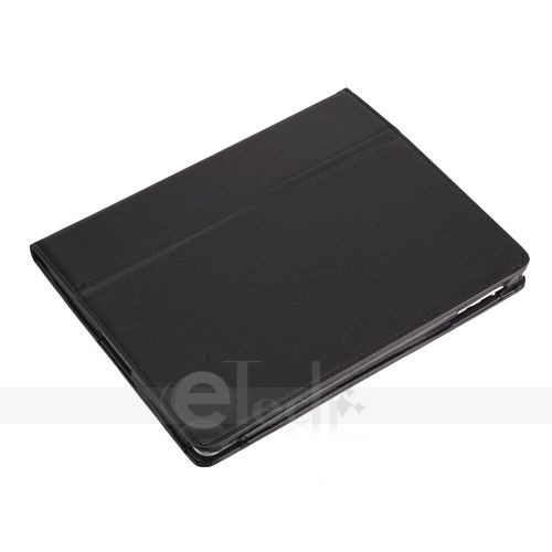 Apple iPad 2 Black Leather Case Smart Cover with Stand  