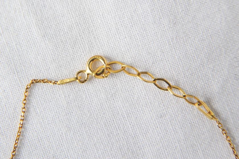 BEVERLY HILLS Ladies Womens 925 Silver Gold Chain Bracelet Thin 