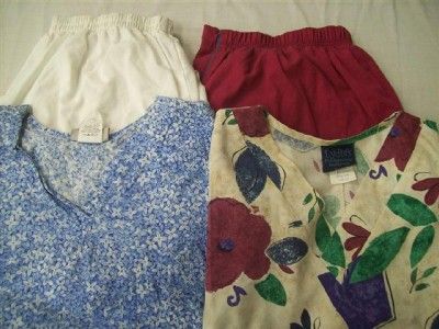 Medical Dental Scrubs Lot of 10 Printed Outfits Sets Size XL Extra 
