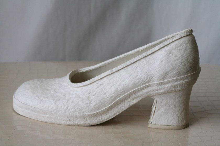 COMME DES GARCONS White Rubber Museum Shoes 3.5 US/5.5  