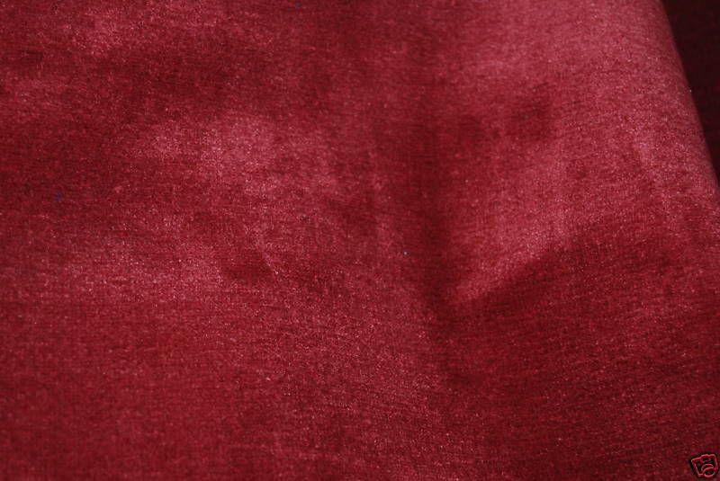 CH274 Clarence House Linen Velvet Rouge UPHOLST Fabric  
