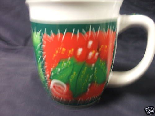 ROYAL NORFOLK CHRISTMAS COFFEE MUG TEA BERRIES CUP  