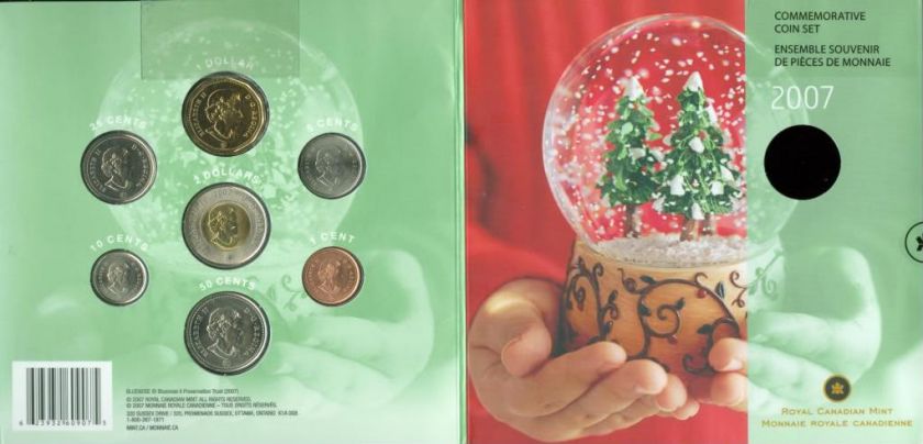 07 Christmas Holiday Coin Gift Set Royal Canadian Mint  