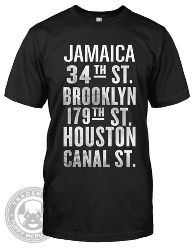 New York City SUBWAY Brooklyn American Apparel T Shirt  