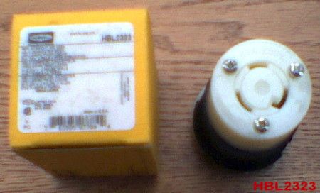 NEW Hubbell HBL2323 20 AMP 250 VOLT L6 20R CONNECTOR  