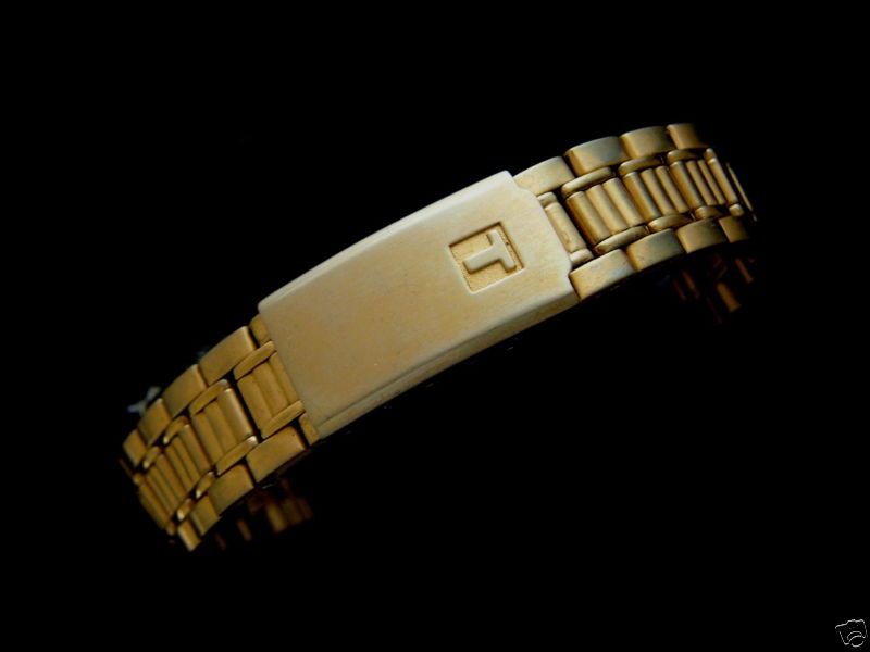 TISSOT Gold Plated Watch Bracelet Band Ladies 14mm  