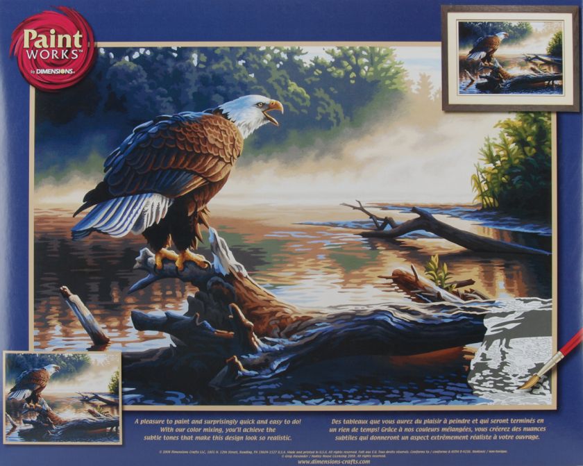  paint by number kit 20 x14 eagle hunter dimensions paint works paint 