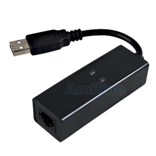 USB 56K External Dial Up Voice Fax Data Modem Window 7  